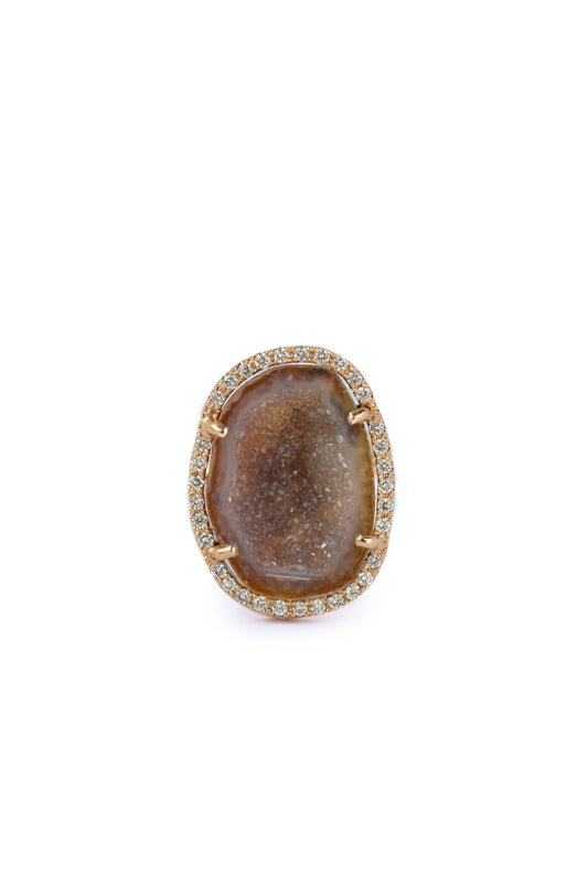 ROCKY ring, rose taupe