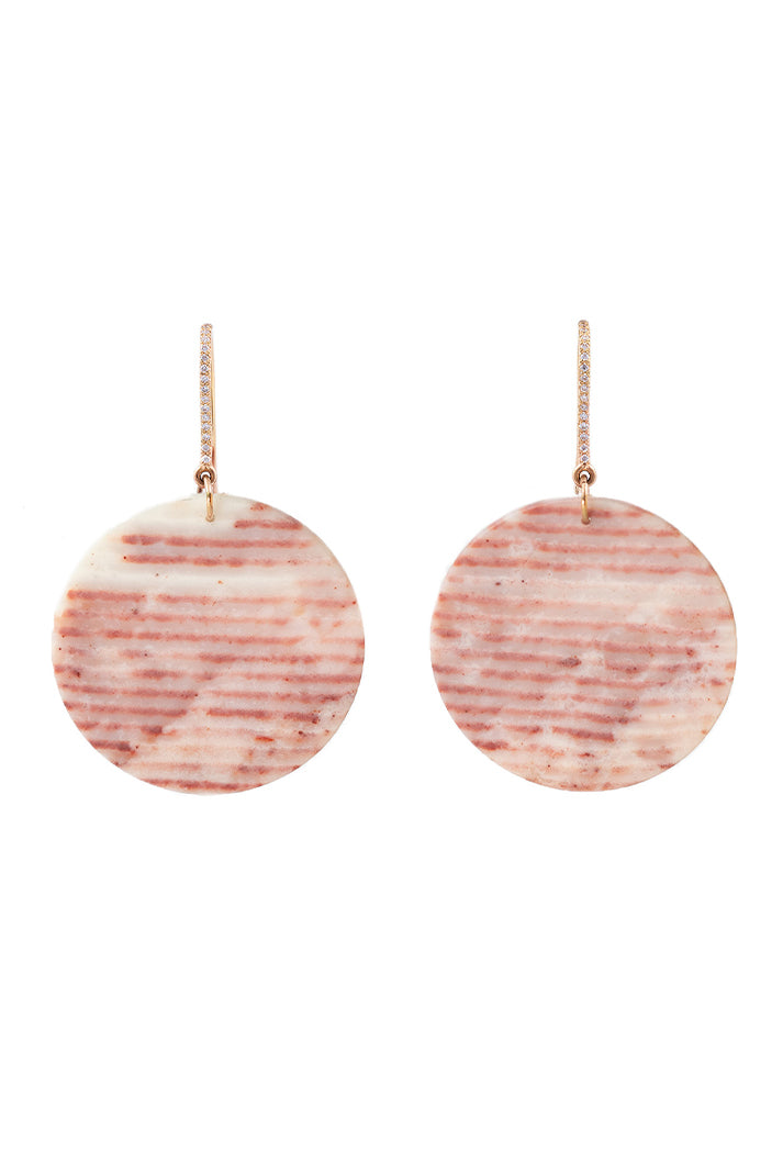 MINIE earrings, powder pink