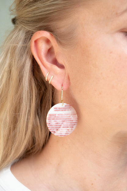 MINIE earrings, powder pink