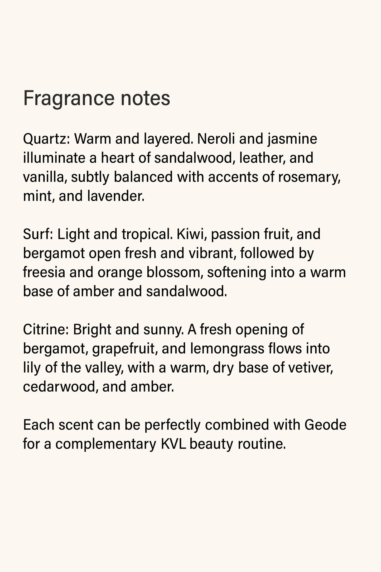 The scent wardrobe