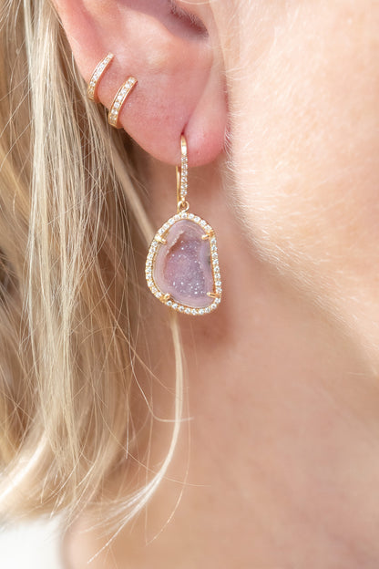 ALISON earrings, aubergine