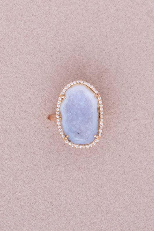 ROCKY ring, azure rose