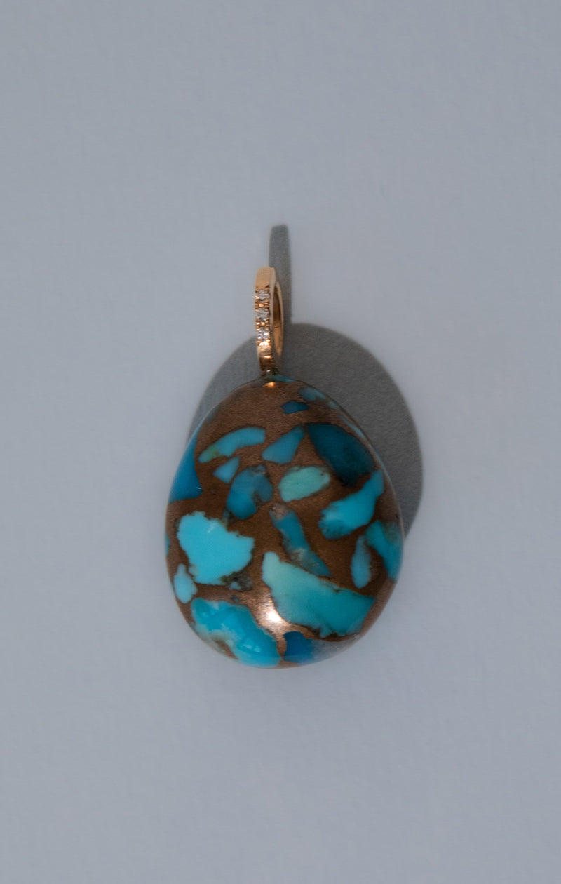 TERRAZZO pebble, turquoise