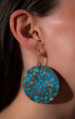 TERRAZZO earrings, turquoise