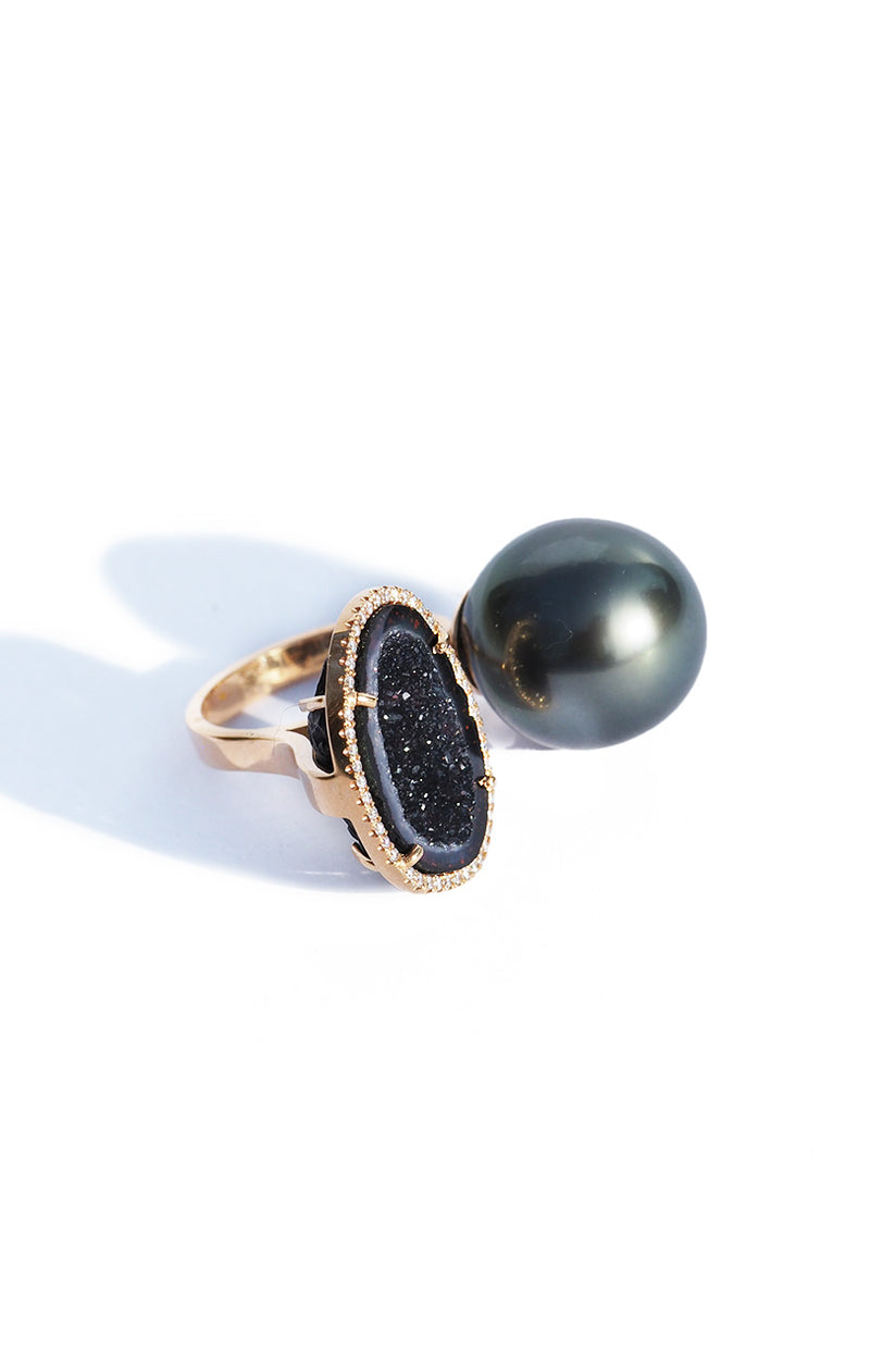 GAIA ring, dark green