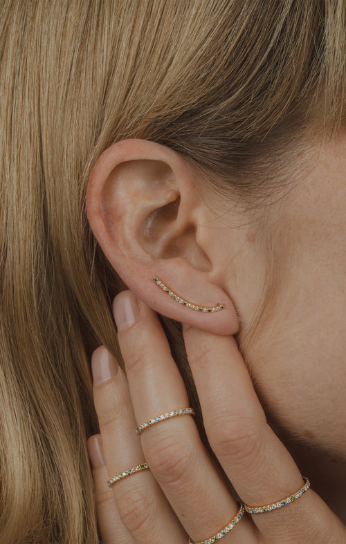 LEA earring, diamonds