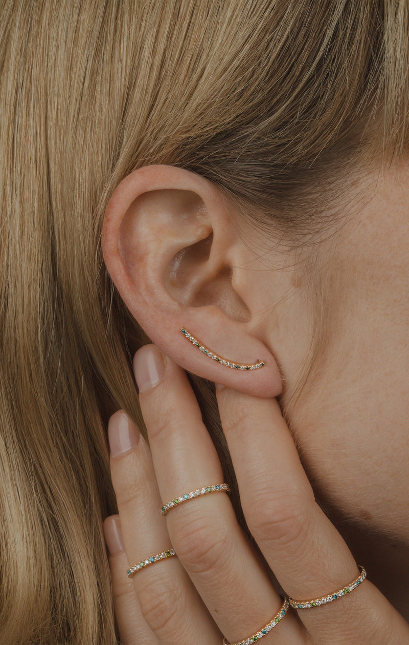 LEA earring, diamonds