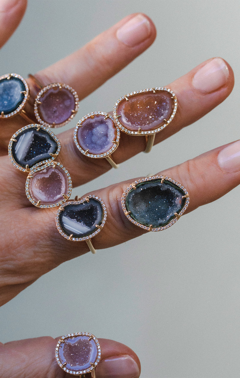 ROCKY MINI ring, lila/pink