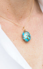 TERRAZZO pebble, turquoise