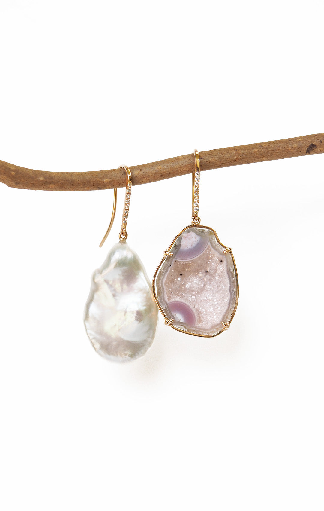 RHEA earrings, blush