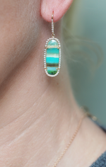 Lagoon earrings, striped