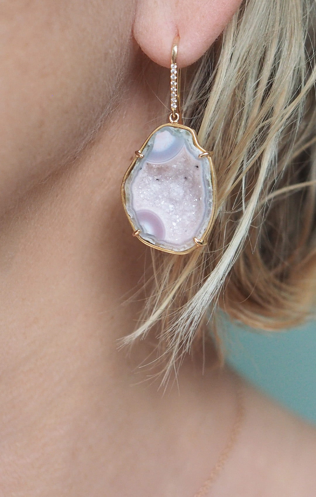 RHEA earrings, blush