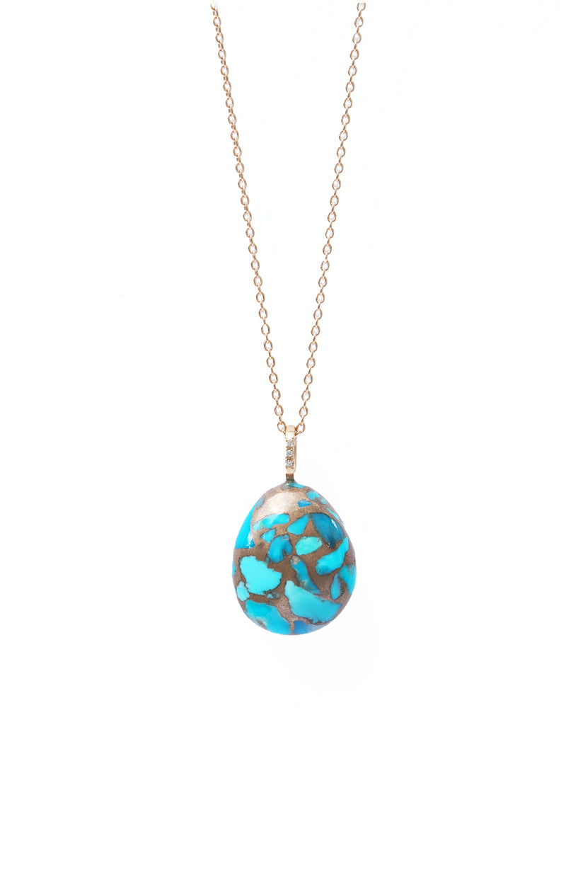TERRAZZO pebble, turquoise