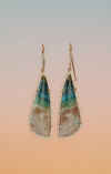 Lagoon earrings, sea/sand