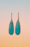 Lagoon earrings, turquoise
