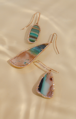Lagoon earrings, striped