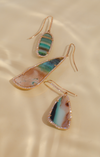 Lagoon earrings, sea/sand