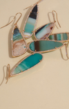 Lagoon earrings, blue/dark blue