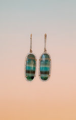 Lagoon earrings, striped